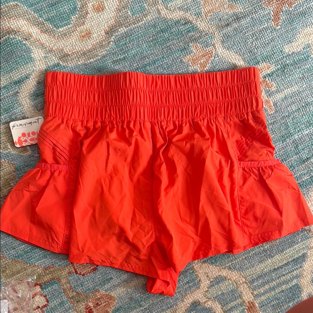Free People Red Skorts with Flowy Fit